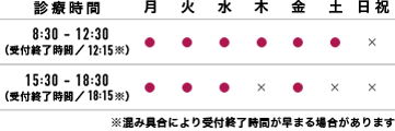 日・祝定休／木・土15：30−18：30定休